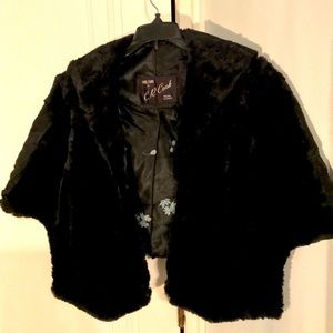 Women’s vintage black sheared beaver stole. Sz small